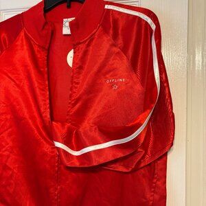 OFFLINE By Aerie You're A Winner Satin Jacket